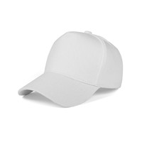 Casquette de baseball unie personnalisée 100 % coton pour adulte, casquette de travail à cinq panneaux, couleur unie, boucle métallique, impression de logo, toutes saisons
