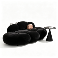 Ensemble de canapés en forme de nuage, design moderne et minimaliste, multifonctionnel pour les magasins de vêtements, les salons de beauté, les maisons d'hôtes, les appartements
