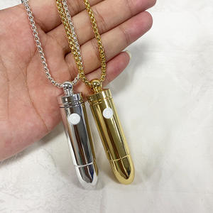 SacKnove, venta al por mayor, alta calidad, Mini Power, bragas bastante vibrantes, juguete sexual tipo bala, collar portátil, colgante, vibrador para parejas - Product Image 1