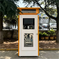 Distributeur d'eau en libre-service extérieur haute capacité, corps métallique, intégration SDK, écran publicitaire LED, distributeur d'eau pure