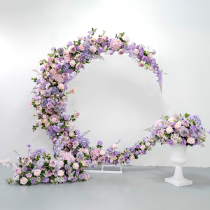 <span class=keywords><strong>Sfondo</strong></span> di benvenuto per feste di matrimoni con fiori di seta artificiale - Product Image 1