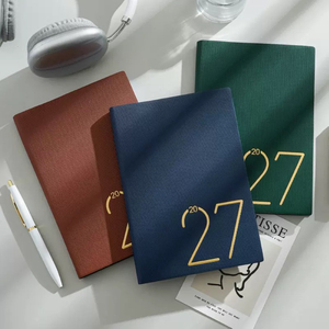 Nouvelles Innovations <span class=keywords><strong>Bon</strong></span> Prix A5 Cuir PU Faible MOQ Agenda Personnalisé Carnet Promotionnel 2027 - Product Image 1
