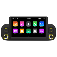 GPS de voiture 4 cœurs, écran HD 7 pouces, WiFi, Carplay sans fil, Android Auto, radio FM Android pour Fiat Panda, lecteur multimédia de voiture