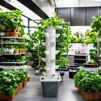 Système de culture hydroponique vertical multi-niveaux pour jardin, kit de culture de légumes d'intérieur, tour d'aéroponie