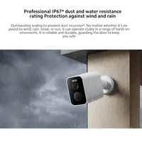 Caméra de surveillance solaire extérieure version globale BW500, résolution 2.5K, H.265, Wi-Fi, batterie super grande capacité 10000mAh, 8 Go embarqués