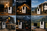 Station d'alimentation portable haute puissance 4500Wh 3000W, générateur solaire LiFePO4 pour la maison, la secours d'urgence, le camping en caravane