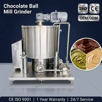 Broyeur à billes de chocolat commercial entièrement en acier inoxydable 304 avec filtre magnétique pour le broyage du chocolat, des noix et des confitures