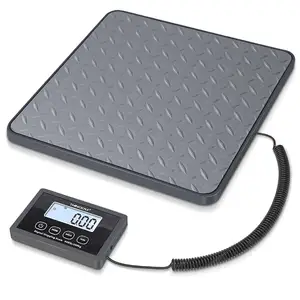 Portable 200KG/440LB Electronic Parcel Scale Stainless Steel Large Platform Digital LCD Weighing Balance For Postal