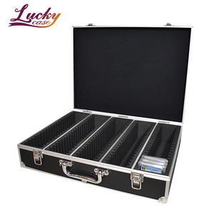 Aluminum Coin Box Black Card Carrying Case Slab Case for 100 Certified or Certified-Style Coin Holders