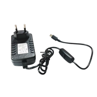 Cargador USB Tipo-C con Interruptor de Encendido/Apagado para Raspberry Pi 4 Modelo B, 5V 3A, Adaptador de Cargador para UE, EE. UU., AU, Reino Unido