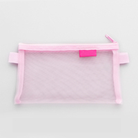 Trousse à crayons en maille transparente, organisateur de papeterie de grande capacité pour étudiants