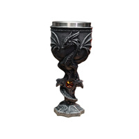 Gobelet Zodiaque Dragon Skull en Acier Inoxydable à Double Paroi 200ml – Calice Gothique Viking pour Halloween, Verre à Vin, Verre à Cocktail, Fête et Bar
