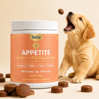 Complément Digestif et Stimulant d'Appétit pour Chiens : Hawthorne, Malt, Lécithine Multi-Souches, Friandises Tendres, Formule Naturelle, Marque Blanche