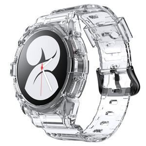 เคสสายนาฬิกา TPU ใสสำหรับ Samsung <span class=keywords><strong>Galaxy</strong></span> <span class=keywords><strong>Watch</strong></span> 5/6 44มม. 40มม. ตัวเรือนใสมี4กรอบ - Product Image 1