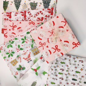 Nhà Máy Giá Sinh Thái Thân Thiện Với Giáng Sinh Giấy Gói 17G Tùy Chỉnh In Logo Mô Giấy Bao Bì Gói Cho Hộp Quà Tặng - Product Image 2