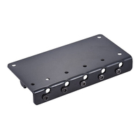 Jembatan Gitar Bass 5 Senar Berkualitas Tinggi, Jembatan Bass Logam Tetap, Jembatan Saddle Vintage Ty, 1 Set (Hitam)