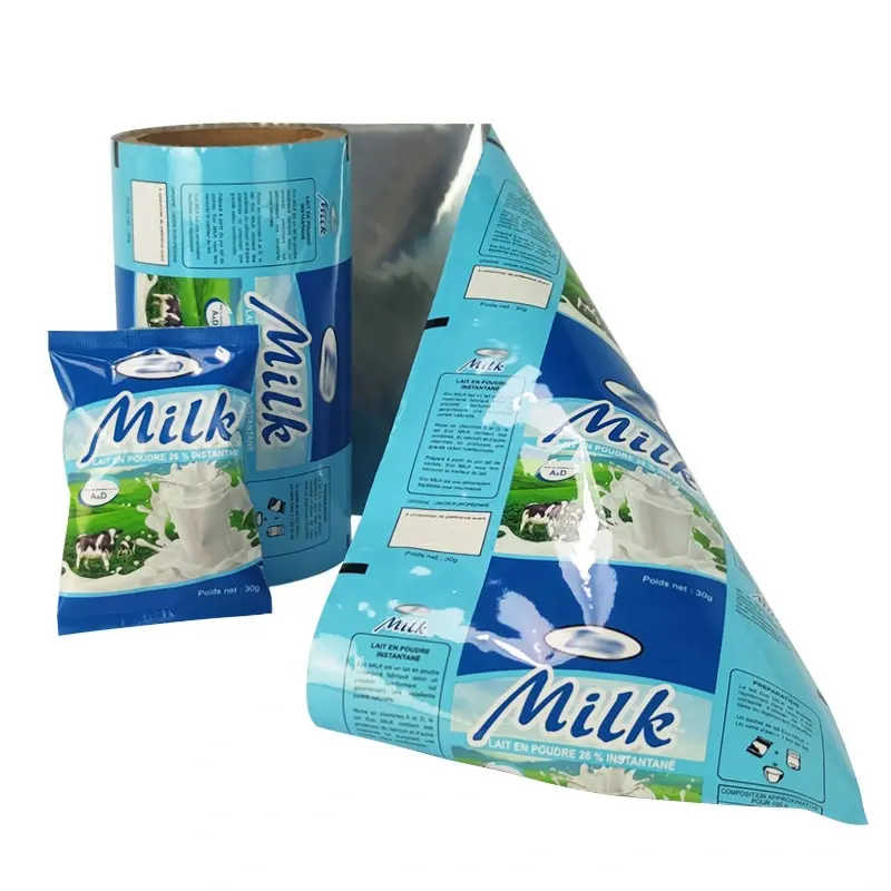 Wholesale Custom Laminated Foil Pouch Flexible Heat Seal Plastic Small Packaging Food Soybean Milk Powder Mylar Bag