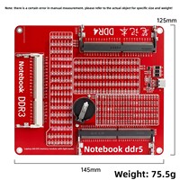 Nouvelle carte de diagnostic et de réparation de mémoire RAM DDR3 DDR4 DDR5 pour ordinateur portable avec fonction lumineuse