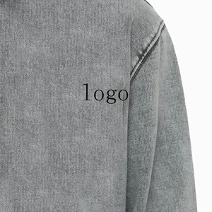 Ventes chaudes Nouveau design à fort impact Dernier modèle Prix bas Bonne matière Services OEM Bonnes ventes Sweats à capuche délavés à l'acide pour hommes - Product Image 3