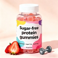 Gummies protéinés végétaliens halal 17g Isolat de protéines de lactosérum Sans sucre Complément alimentaire Marque privée