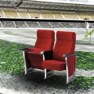 Chaise d'auditorium bleue moderne, meilleurs sièges de stade pour les cinémas, les écoles, hauteur réglable électriquement, mobilier de théâtre en tissu - Product Image 2