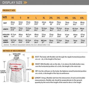 Produk tren kustom cetak sesuai permintaan kain Hawaii kasual leher V kemeja lengan panjang sejuk pria - Product Image 6