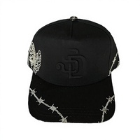 Nueva Gorra de Béisbol Unisex de 5 Paneles, Diseño Vintage con Letras Impresas, Bordado 3D, Ajustable, Deportiva, de Poliéster y Algodón, Estilo Urbano