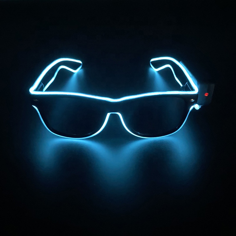 Wireless Flashing Glasses New Product Custom Party Luminous Led EL Glasses Glow in the Dark Light up Glasses Festival Gift