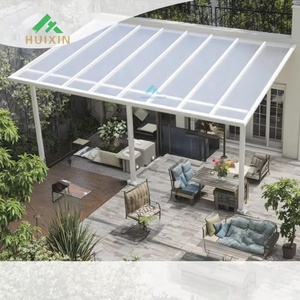 UV bảo vệ nhôm Polycarbonate mái đòn bẩy tán đầy đủ không thấm nước mái hiên lều cho cắm trại ban công Patio Bìa - Product Image 1