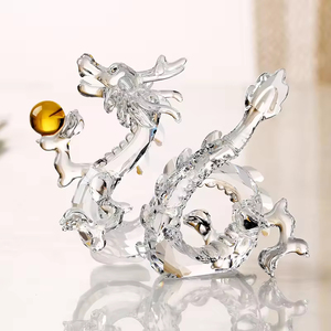Honneur de Cristal 12 <span class=keywords><strong>Horoscope</strong></span> Chinois Zodiaque Fengshui Cadeau <span class=keywords><strong>Dragon</strong></span> pour la Décoration de Bureau - Product Image 2