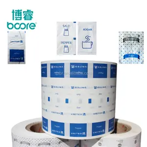 Flexible Printing Hotel Used 5g 8g 10g White Sugar Stick Paper Packing Roll Film