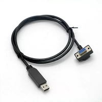 Cable Adaptador USB a Serial RS232 DB9 de 9 Pines Macho/Hembra FTDI FT232RL con Función Plug and Play para Windows 7/8/10 y MAC-OS, 1.8m