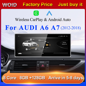 HFMidia Qualcomm8581 Multimédia pour Audi A6 C7 A7 2012-2018 CarPlay sans fil GPS Navi Lecteur radio Bluetooth Écran tactile - Product Image 4