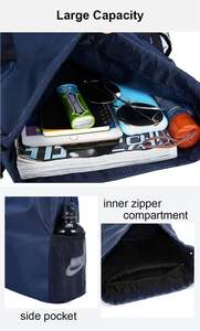 Sac à dos à cordon de serrage de haute qualité, pliable, imperméable, pour le basketball, sac de sport, sac à cordon de serrage décontracté pour l'extérieur - Product Image 5