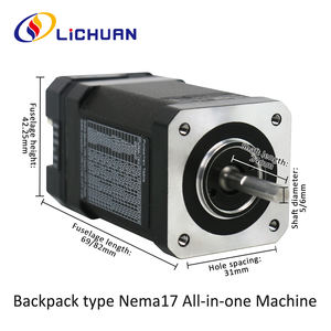 Lichuan DC20 ~ 30V1.2A 1000PPR darbe/RS485 kontrol 0.48/0.8N.m 2 faz Nema17 açık döngü/kapalı döngü entegre StepperMotors sürücü - Product Image 4