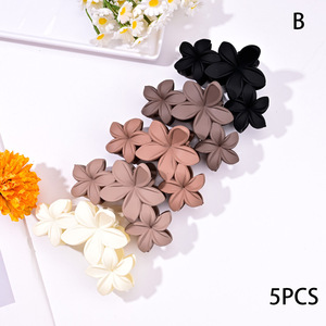 Plastik saç aksesuarları 11cm düz renk çiçek saç pençe hawai amber çiçeği plaj saç pençe klipsleri büyük çiçek pençe - Product Image 6