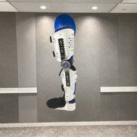 Orthèses de physiothérapie médicale respirantes, pliables et réglables pour l'immobilisation du pied et de la jambe et le soutien des fractures