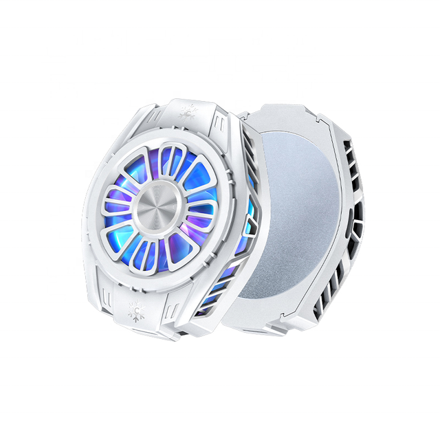 Mobile Phone Cooler Universal Mobile Phone Cooling Fan K5 Semiconductor Cooling Radiator Colorful RGB Light Magnetic Attraction