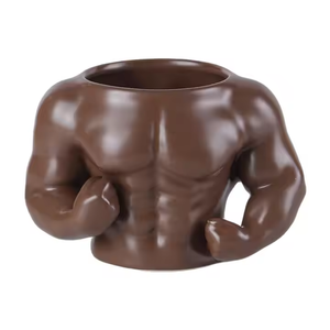 Taza de Cerámica Personalizada con Diseño 3D de Músculos Abdominales, Estilo Clásico, para Café, con Pequeña Maceta de Porcelana, Ideal para Fiestas y Jardinería - Product Image 4