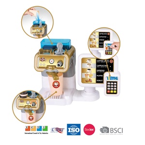 Jouet de cuisine de café de jeu de son réel pour enfants caisse enregistreuse et machine à café en plastique - Product Image 5