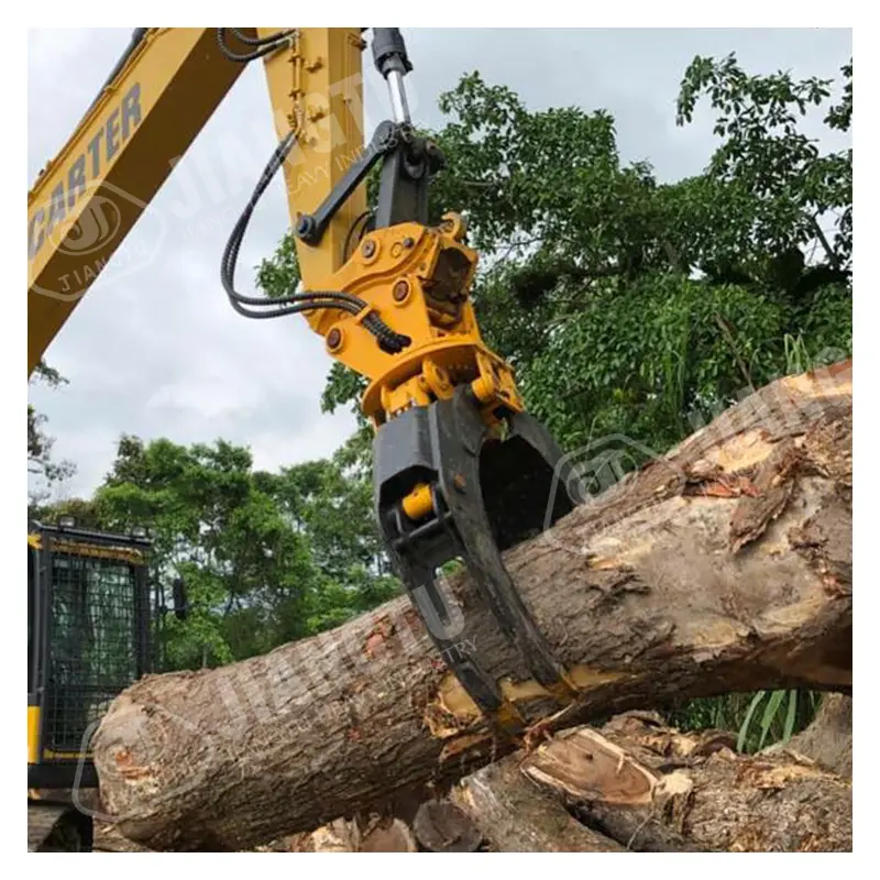 Le JT peut être la roche adaptée aux besoins du client de rondin 3ton attrape le bois pour l'excavatrice