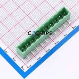 1757543 Plug-in Terminal Block Through hole Component (THT),P=5mm Connector 5mm Green Straight Pin 1 - Product Image 1