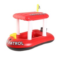 Flotteur gonflable pour piscine sur le thème de la lutte contre les incendies Zone Tech pour enfants et tout-petits, en plastique, 67"L x 36"W, capacité 100 kg, jouet aquatique pour garçons et filles
