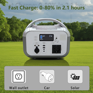110V Generador solar 1152Wh LiFePO4 Batería de respaldo 600W Salidas de CA 0-80% Carga 45Min <span class=keywords><strong>Camping</strong></span> Fuera DE LA RED Linterna Encendedor de cigarros - Product Image 4