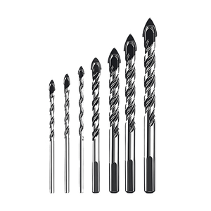 <span class=keywords><strong>Foret</strong></span> triangulaire en carbure pour verre, carrelage, béton, brique, métal, acier inoxydable, bois - Outil polyvalent pour divers matériaux - Product Image 2