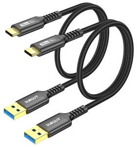 Cable de Carga Rápida USB 3.0 Tipo-A a Tipo-C SUNGUY, Material Trenzado Flexible, Ecológico, Longitud de 1M/2M/3M, MOQ Pequeño - Product Image 2