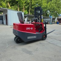 Forklift Mini Listrik Portabel 0,5 Ton 1 Ton 1,2 Ton Grosir, Truk 3 Roda Efisiensi Tinggi Mudah Diputar, Forklift Listrik Baru