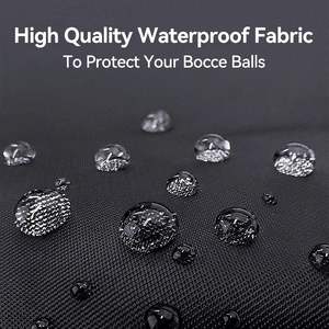 Sac de transport pour boules de bocce avec poches, sac de rangement étanche pour 8 balles de bocce - Product Image 6