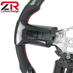 Volante de Fibra de Carbono Personalizado para <span class=keywords><strong>Ford</strong></span> <span class=keywords><strong>Mustang</strong></span> 2008 2009 2010 2011 <span class=keywords><strong>2012</strong></span> 2013 S197 GT Coupe <span class=keywords><strong>GT500</strong></span> Shelby Snake Boss 302 - Product Image 2