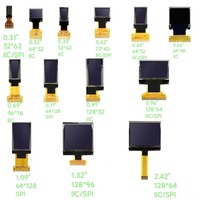 Pantalla OLED de 0.96 Pulgadas 64*128 con Controlador SH1107G, Interfaz IIC/SPI de 4 Pines, Modelo YOK0096GMI-J1 para Dispositivos Portátiles